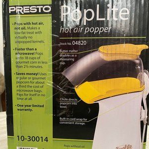 Presto 04820 PopLite Hot Air Popcorn Popper